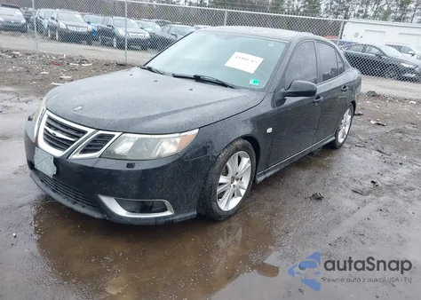 2008 Saab 9-3 Aero z USA, uszkodzony, nr VIN YS3FH41UX81107597
